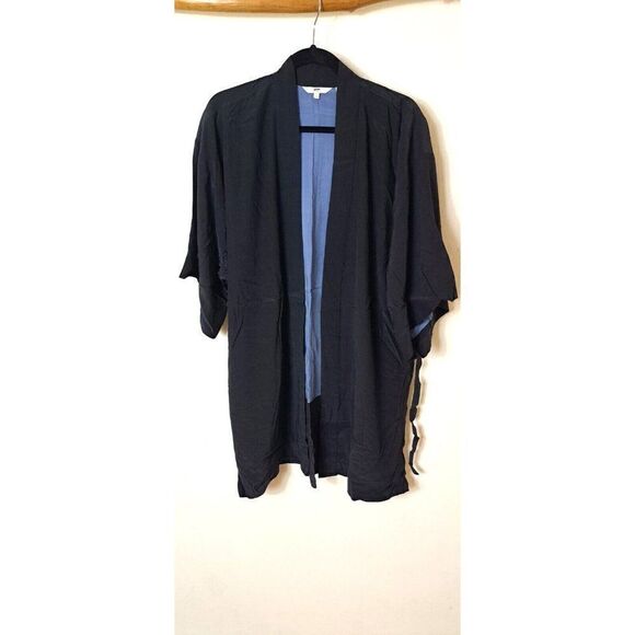 Levi's Kimono Women's Black Embroidered Jacket Top Size M/L - Picture 5 of 11